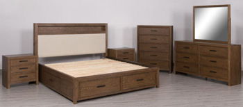 Ticanter - King/California King Bookcase Headboard - Brown