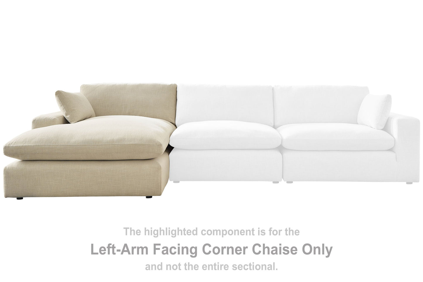 Elyza - LAF Corner Chaise - Linen