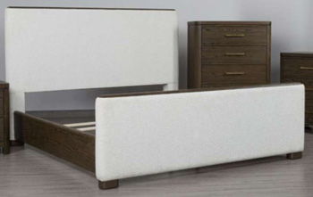Radkin - Queen/King Panel Rails - Burnished Brown