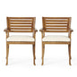 Dining Chair With Water Resistant Cushion - Teak