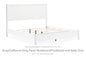 Binterglen - King/California King Panel Headboard/Footboard and Slats - White