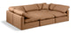 Indulge - Faux Leather 6 Piece Modular Sectional