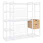 Open Style Wardrobe With Hanging Rails, Shelves And Drawers