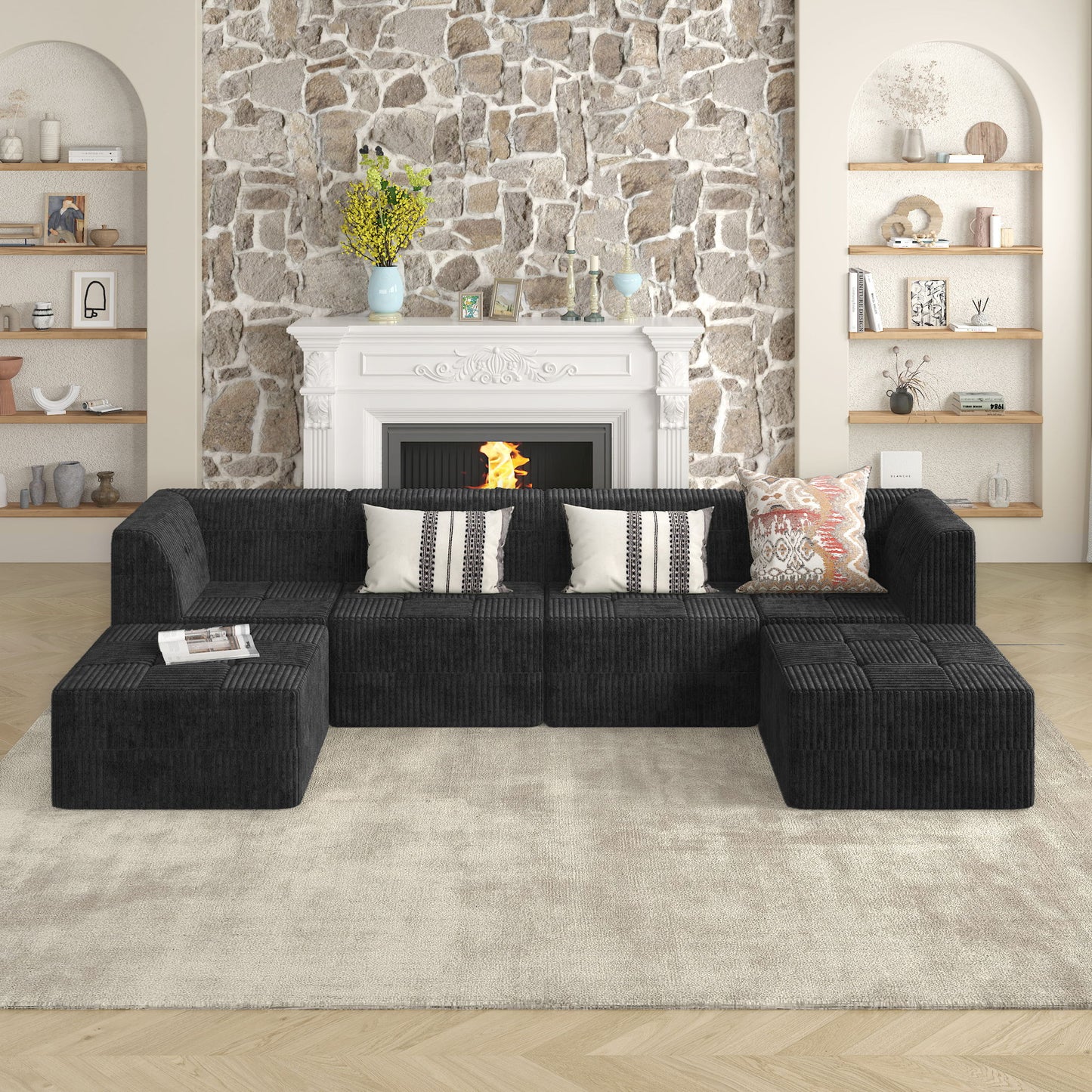Modern Minimalist Corner Sofa Sleeper