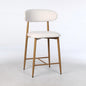 Upholstered Counter Height Bar Stools For Kitchen Island (Set of 2) - Beige