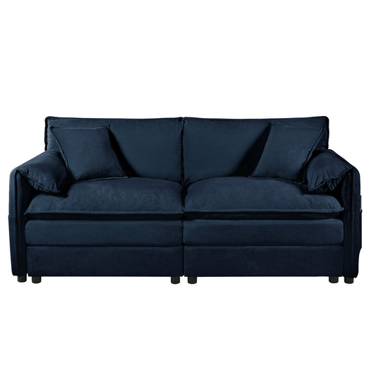 Modern Oversized Loveseat Sofa With Deep Seat And Diy Combination