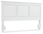 Fortman - King/Cal King Panel Headboard - White
