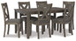 Caitbrook - RECT DRM Table Set (Set of 7) - Gray