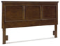 Danabrin - King/Cal King Panel Headboard - Brown