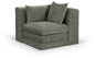 Stellar - Chenille Fabric Upholstered Modular Corner Chair