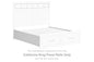 Ashbryn - California King Panel Rails - White / Natural