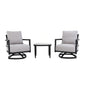 Outdoor Patio Furniture, Chat Set, Sunbrella Cushions And Side Table