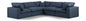 Comfy - 5 Piece Linen Modular Corner Sectional