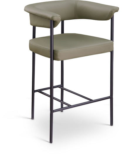 Malin - Faux Leather Counter Stool (Set of 2)
