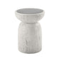Dylana - Natural Fiber Concrete Accent Table - Gray