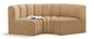 Arc - Velvet 3 Piece Modular U-Shaped Sofa