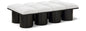 Pavilion - 8 Piece Modular Bench With Black Base