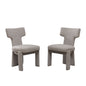 Armless Curved Back Accent Chairs