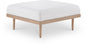 Laguna - Resilient Water Resistant Fabric Upholstered Outdoor Patio Modular Ottoman