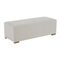 Simple Long Ottoman For Living Room - White