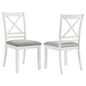 Evanston - Cross Back Dining Side Chair (Set of 2) - White