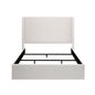 Caron - Upholstered Wingback Bed With High Headboard
