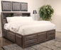 Mazing - Queen Storage Headboard - Gray