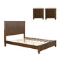 3 Piece Bedroom Set With Bed And 2 Nightstands