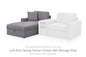 Modmax - LAF Corner Chaise With Storage - Granite