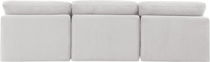 Indulge - Velvet 3 Seat Modular Armless Sofa