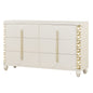 Cinderella - Dresser With LED Accents And 6 Storage Drawers (Mirror Not Included) - Beige