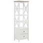 Delaney - 4 Shelf Bookcase With Top Storage Tower - White