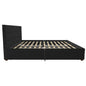 King Upholstered Bed With Storage - Black