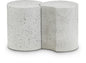 Dimple - 2 Piece Modular End Table - Terazzo Finish
