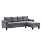 Modern Sectional Sofa Set With L Shape Chaise Lounge And Storage