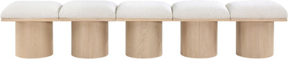 Pavilion - 5 Piece Modular Bench With Natural Base