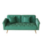 Luxurious Sofa Bed With Nail Head Trim And Matching Pillow