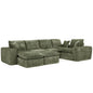 Sectional Sofa With Moveable Ottoman