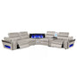 Nova - Sectional With Bluetooth Speaker, LED And Lifting Wine Cabinet