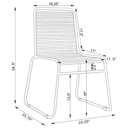 Jerome - Stackable Side Chair (Set of 2) - Charcoal