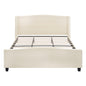 Platform Bed Frame With Tall Headboard And High Footboard