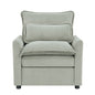 Modern Single Seat Accent Chair With Side Storage Pockets