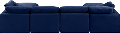 Indulge - Velvet 6 Piece Modular Double Chaise Sectional