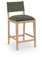 Avon - Linen Textured Performance Fabric Upholstered Counter Stool