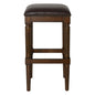Square Stool With Upholstered Seat