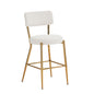 Modern Teddy Fabric Upholstered Bar Stools
