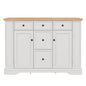 Sideboard Buffet Cabinet With 5 Drawers, 2 Cabinets, Adjustable Shelves