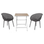 2 Pack Lounge Chair Set & Folding Square Table