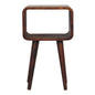 Minimalist Open Curved Nightstand