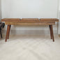 Larissa - Triple Accent Cane Bench - Beige